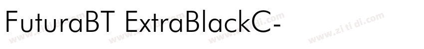 FuturaBT ExtraBlackC字体转换